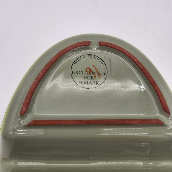 Himark Made In Portugal Moss‎ Green With Terracotta Rim 12" Divided Serving Dish - Picture 7 of 7